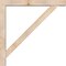 Ekena Millwork Traditional Block Smooth Bracket w/ Offset Brace, Douglas Fir, 5 1/2"W x 42"D x 42"H BKT0604X42X42TRA05SDF - alternate 3